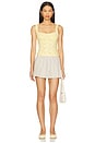view 4 of 4 Full Bloom Eyelet Cami in Banana Cream