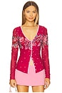 view 1 of 4 FREE PEOPLE HOME GROWN 가디건 in Magenta Combo
