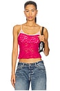view 1 of 4 All Day Lace Cami in Piping Hot Pink