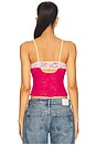 view 3 of 4 All Day Lace Cami in Piping Hot Pink