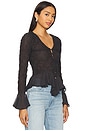 view 2 of 4 Elias Smocked Blouse in Black