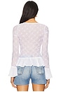 view 3 of 5 Elias Smocked Blouse in Clean Ivory
