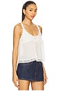 view 2 of 4 Stevie Lace Tank in Clean Ivory