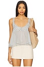 view 1 of 4 Stevie Lace Tank in Pearl Blue