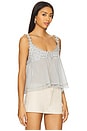 view 2 of 4 Stevie Lace Tank in Pearl Blue