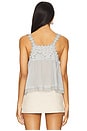 view 3 of 4 Stevie Lace Tank in Pearl Blue