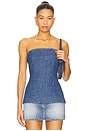 view 1 of 4 Lora Denim Tube Top in Canter Wash