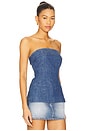 view 2 of 4 Lora Denim Tube Top in Canter Wash