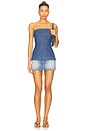 view 4 of 4 Lora Denim Tube Top in Canter Wash