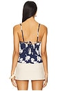 view 3 of 4 Susie Printed Top in Navy Combo