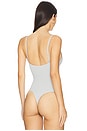 view 4 of 5 Textured Triangle Bodysuit in Moon Rock
