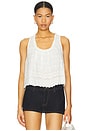 view 1 of 5 Marina Eyelet Tank in Clean Ivory