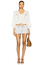 view 4 of 4 x REVOLVE Rosa Ruffle Top in Clean Ivory