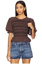 view 1 of 4 Maxey Knit Top in French Chocolate
