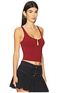 view 2 of 4 Ahead Of The Curve Cami in Syrah