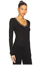 view 2 of 4 Only You Long Sleeve Top in Black