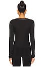 view 3 of 4 Only You Long Sleeve Top in Black