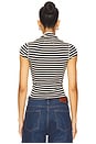 view 3 of 5 CAMISETA LISTRADA LOLA in Black & White Stripe
