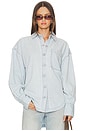 view 1 of 4 x We The Free Ashley Denim Shirt In Classic Blue in Classic Blue