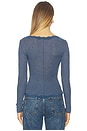 view 3 of 4 x Intimately FP Big Love Cardi In Ocean Heather in Ocean Heather