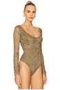 view 3 of 5 x Intimately FP Perfectly Fine Bodysuit In Gothic Love in Gothic Love