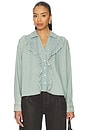 view 1 of 4 x We The Free Tattered And Ruffled Top In Vintage Tint Wash in Vintage Tint Wash