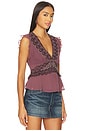 view 3 of 5 Dream On Beaded Tank in Chocolate Combo