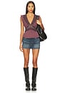 view 5 of 5 Dream On Beaded Tank in Chocolate Combo