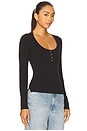 view 2 of 4 Wide Awake Layering Top in Black