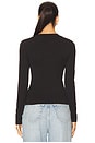 view 3 of 4 Wide Awake Layering Top in Black