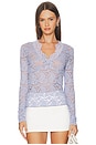 view 1 of 4 All Day Lace Long Sleeve in Dawn Breeze