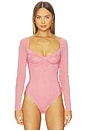 view 2 of 5 Suddenly Fine Bodysuit in Glowing Mauve