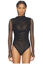 view 2 of 4 On My Way Bodysuit in Black