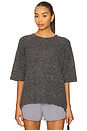view 1 of 4 Margot Sweater Tee in Charcoal Heather
