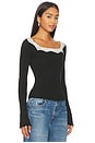view 2 of 4 x Intimately Oh My Darling Long Sleeve In Black Combo in Black Combo