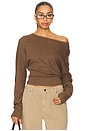 view 1 of 4 Jess Long Sleeve in Coco Brown Heather