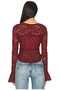 view 3 of 4 Lace Layering Long Sleeve in Cabrenet