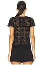 view 3 of 4 Angelina Lace Tee in Black