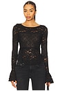 view 1 of 4 Lace Layering Long Sleeve in Black