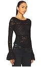 view 2 of 4 Lace Layering Long Sleeve in Black