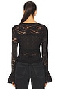 view 3 of 4 Lace Layering Long Sleeve in Black