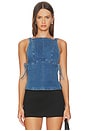 view 2 of 5 Not My Fault Corset in Denim Baby Blue