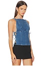 view 3 of 5 Not My Fault Corset in Denim Baby Blue