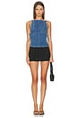 view 5 of 5 Not My Fault Corset in Denim Baby Blue