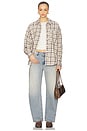 view 4 of 4 x We The Free Ashley Plaid Shirt In Ivory Combo in Ivory Combo