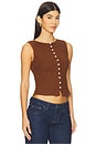 view 2 of 4 Tilly Vest in Honey Bronze