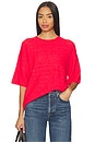 view 1 of 4 Margot Sweater Tee in Cherry Pop Melange