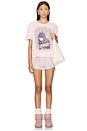 view 4 of 4 x We The Free Merry Meowy Tee In Pink Combo in Pink Combo
