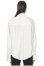 view 3 of 5 Mary Lou Silky Shirt in Clean Ivory