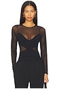 view 1 of 5 ALL AN ILLUSION ボディスーツ in Black